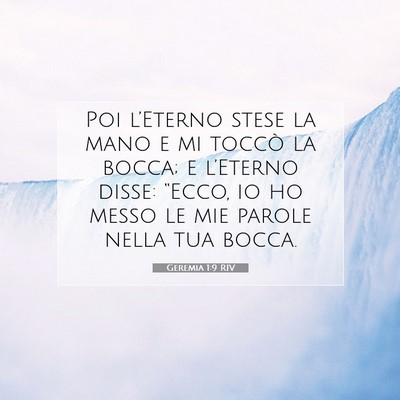 Geremia 1:9 Versetto della Bibbia Spiegato