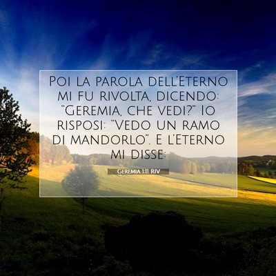 Geremia 1:11 Versetto della Bibbia Spiegato