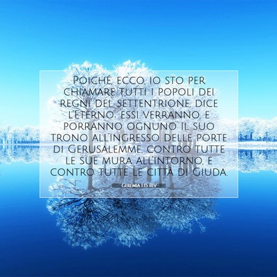 Geremia 1:15 Versetto della Bibbia Spiegato