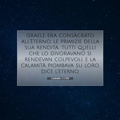 Geremia 2:3 RIV Immagine del Versetto della Bibbia