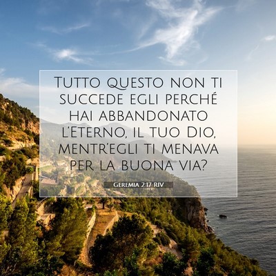 Geremia 2:17 RIV Immagine del Versetto della Bibbia