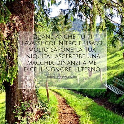 Geremia 2:22 Versetto della Bibbia Spiegato