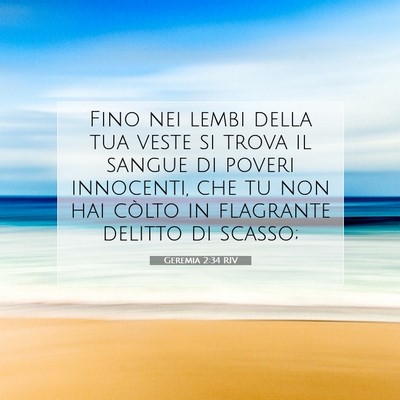 Geremia 2:34 Versetto della Bibbia Spiegato