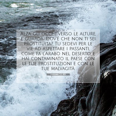 Geremia 3:2 Versetto della Bibbia Spiegato