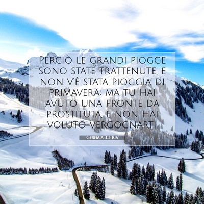 Geremia 3:3 RIV Immagine del Versetto della Bibbia