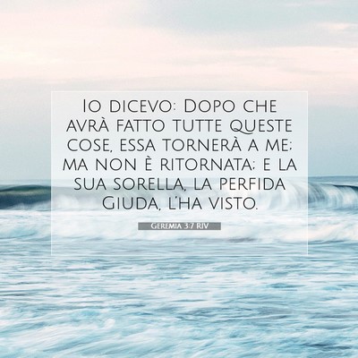Geremia 3:7 RIV Immagine del Versetto della Bibbia