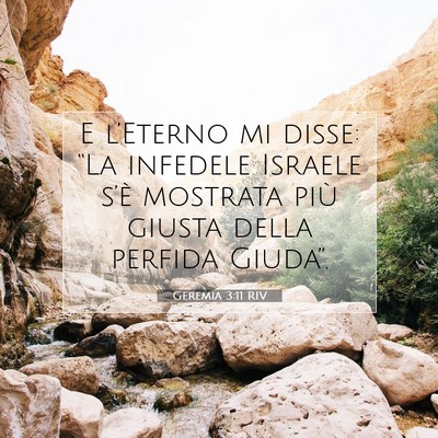 Geremia 3:11 Versetto della Bibbia Spiegato