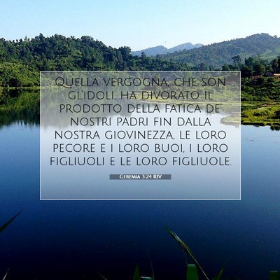 Geremia 3:24 Versetto della Bibbia Spiegato