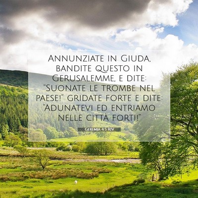 Geremia 4:5 RIV Immagine del Versetto della Bibbia
