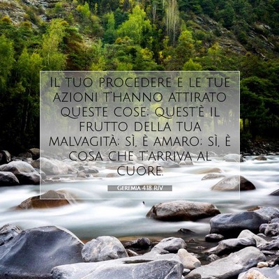 Geremia 4:18 RIV Immagine del Versetto della Bibbia