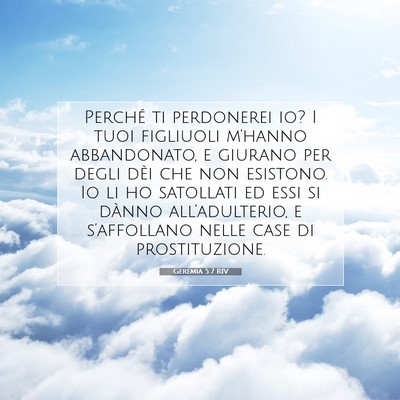 Geremia 5:7 RIV Immagine del Versetto della Bibbia