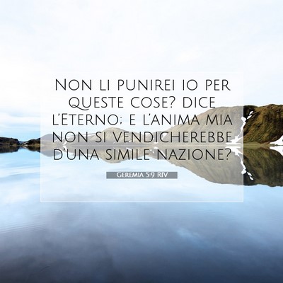 Geremia 5:9 Versetto della Bibbia Spiegato