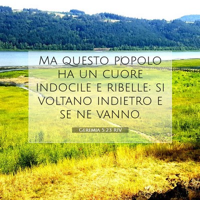 Geremia 5:23 Versetto della Bibbia Spiegato