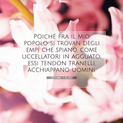 Geremia 5:26 RIV Immagine del Versetto della Bibbia
