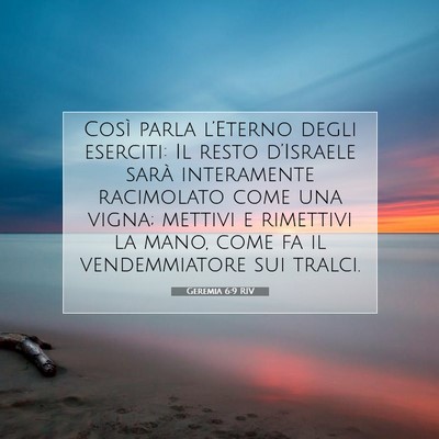 Geremia 6:9 Versetto della Bibbia Spiegato