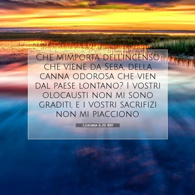 Geremia 6:20 RIV Immagine del Versetto della Bibbia