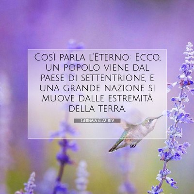 Geremia 6:22 RIV Immagine del Versetto della Bibbia