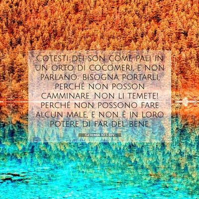 Geremia 10:5 Versetto della Bibbia Spiegato