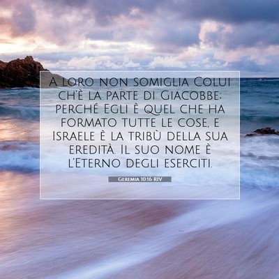 Geremia 10:16 RIV Immagine del Versetto della Bibbia