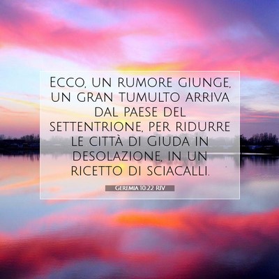 Geremia 10:22 RIV Immagine del Versetto della Bibbia