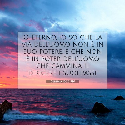Geremia 10:23 Versetto della Bibbia Spiegato