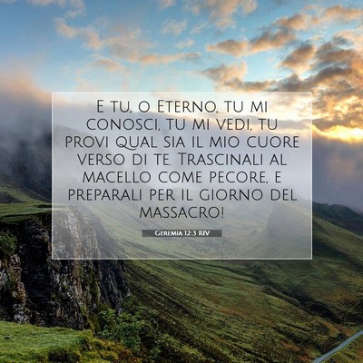 Geremia 12:3 RIV Immagine del Versetto della Bibbia