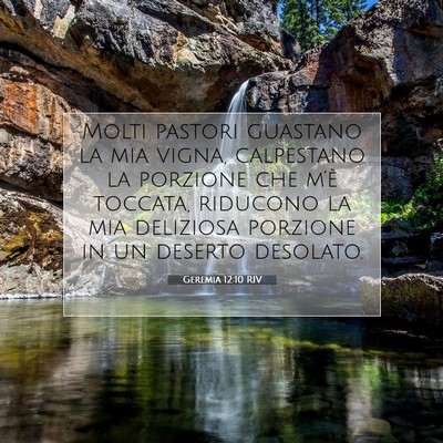 Geremia 12:10 RIV Immagine del Versetto della Bibbia