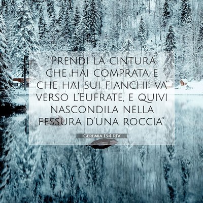 Geremia 13:4 Versetto della Bibbia Spiegato