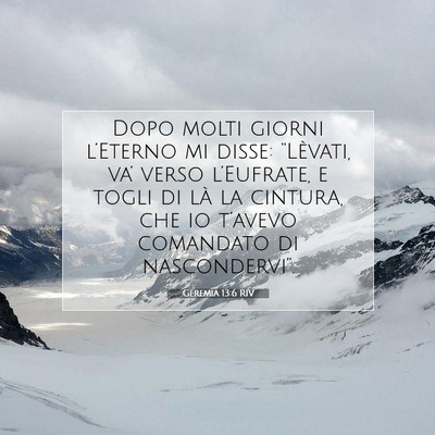 Geremia 13:6 Versetto della Bibbia Spiegato