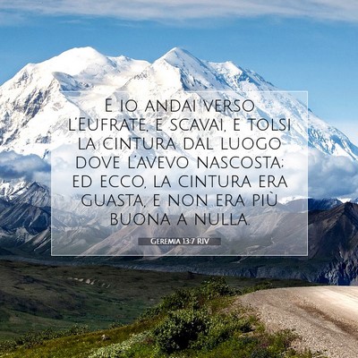 Geremia 13:7 Versetto della Bibbia Spiegato