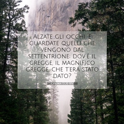 Geremia 13:20 Versetto della Bibbia Spiegato