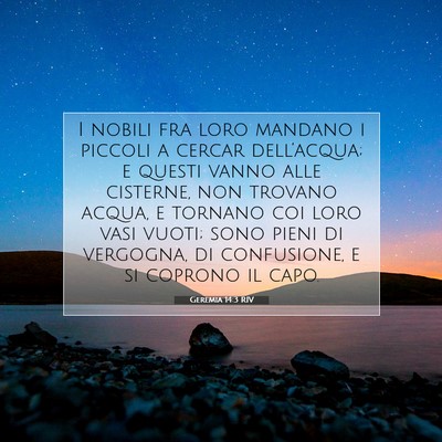 Geremia 14:3 RIV Immagine del Versetto della Bibbia