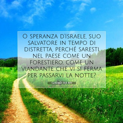 Geremia 14:8 RIV Immagine del Versetto della Bibbia