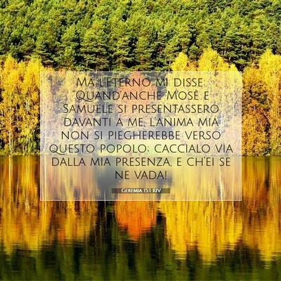 Geremia 15:1 RIV Immagine del Versetto della Bibbia