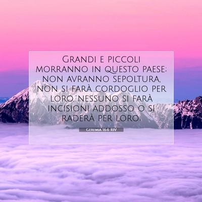 Geremia 16:6 RIV Immagine del Versetto della Bibbia