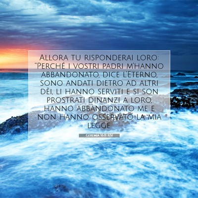 Geremia 16:11 RIV Immagine del Versetto della Bibbia