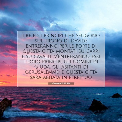 Geremia 17:25 Versetto della Bibbia Spiegato