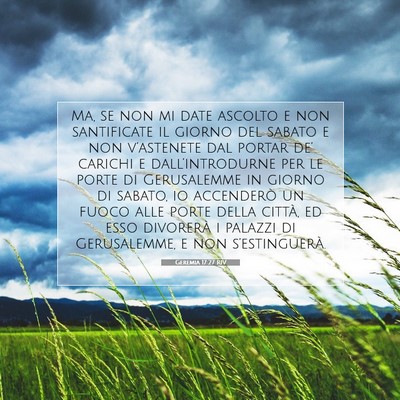Geremia 17:27 RIV Immagine del Versetto della Bibbia
