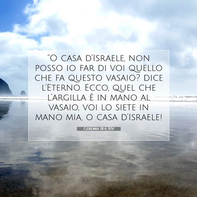 Geremia 18:6 Versetto della Bibbia Spiegato