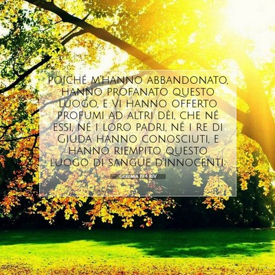 Geremia 19:4 Versetto della Bibbia Spiegato