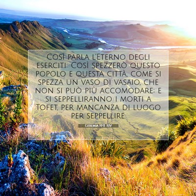 Geremia 19:11 Versetto della Bibbia Spiegato