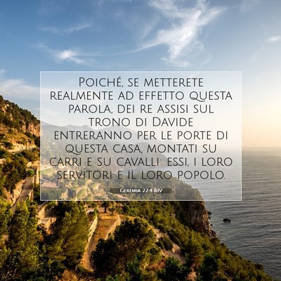 Geremia 22:4 Versetto della Bibbia Spiegato