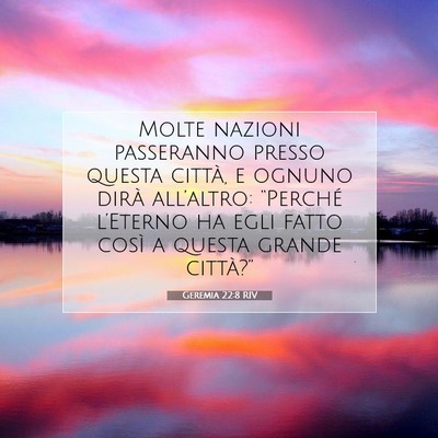Geremia 22:8 Versetto della Bibbia Spiegato