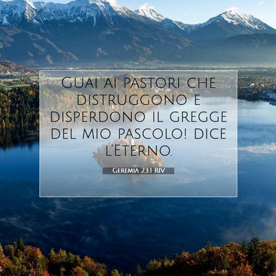 Geremia 23:1 RIV Immagine del Versetto della Bibbia