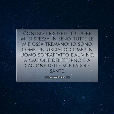 Geremia 23:9 Versetto della Bibbia Spiegato