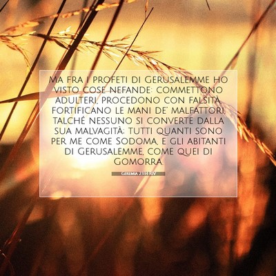 Geremia 23:14 RIV Immagine del Versetto della Bibbia