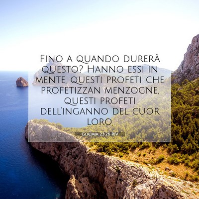 Geremia 23:26 Versetto della Bibbia Spiegato