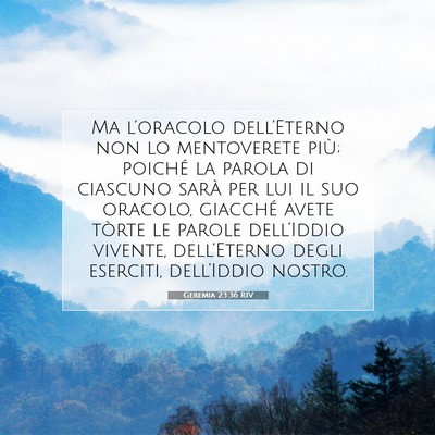 Geremia 23:36 Versetto della Bibbia Spiegato