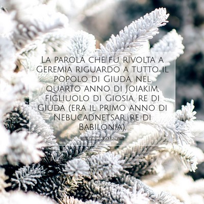 Geremia 25:1 RIV Immagine del Versetto della Bibbia