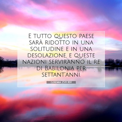 Geremia 25:11 RIV Immagine del Versetto della Bibbia